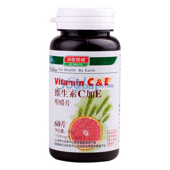 汤臣倍健 维生素C加维生素E咀嚼片 1500mg/片×60片 VC 维C VE 维E