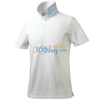 Giordano佐丹奴 Polo 男大气拼布领品质POLO 01011015 白色 L