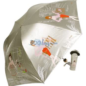 2012年新款 天堂伞 防紫外线 防晒 晴雨伞 3308E秀出时尚 10号香槟