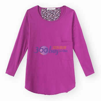 初刻CRUCCO T恤 圆摆T恤 女装 2011秋冬新品 00011561 紫色 M