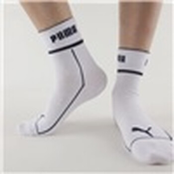 PUMA 彪马 男士休闲短袜 提花运动袜子 靛蓝 25-27cm