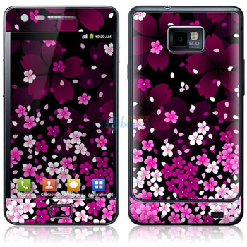 ideaSkin 三星 i9100/Galaxy S2/9108/盖世兔 樱花漫天飞 外壳保护套皮贴膜 DAUA010287