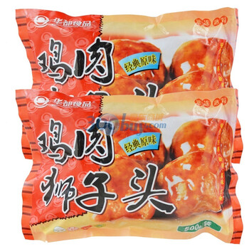 华都食品狮子头经典原味500g*2袋