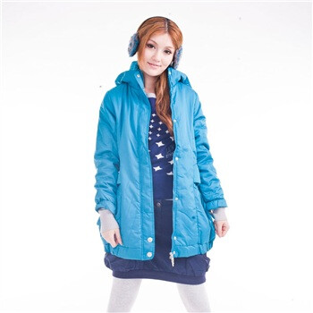 宝贝双星长款棉服784529 海蓝 XL