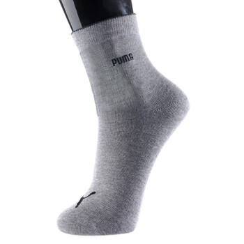 PUMA/彪马 男士绣花纯棉休闲运动短袜子 黑色 25-27cm