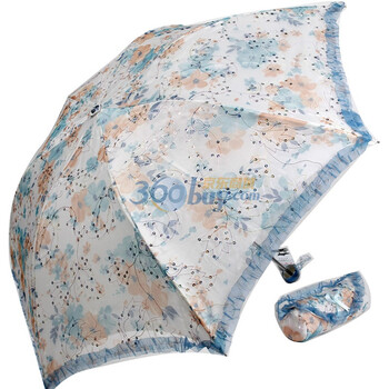 天堂伞 2012年新款系列 防紫外线 防晒 晴雨伞 341E朝花晨露 2号橙