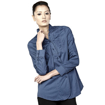 MO&Co.摩安珂 moco 常规款立领长袖衬衫M94SHT08 49米白 L