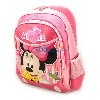 迎龙年 特卖会69元热卖 Disney SM10049 米奇/米妮儿童双肩书包（送价值9.9元迪士尼包书皮一份） 玫红