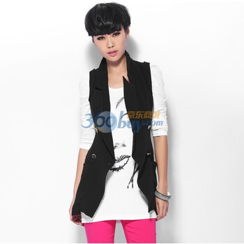 沃谷 <em>春夏</em> 韩版 修身无袖 长版<em>马甲</em> <em>马夹</em> <em>女</em> 背心