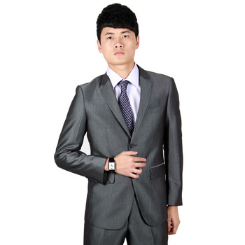 F-DRAGON特色龙时尚商务韩版西服西装套西-FXA2201灰色185/100A（54）