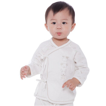 皇家宝贝婴童新生儿上衣反袖口上衣R50200-M 白色 52