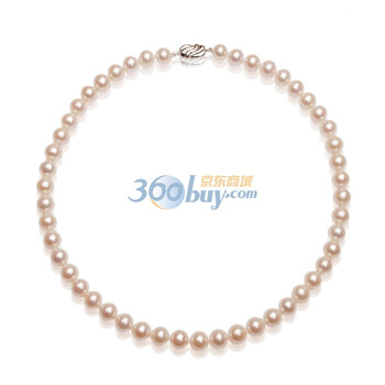 妆点女人 9-10MM 极光 圆形 珍珠项链 稀少无瑕