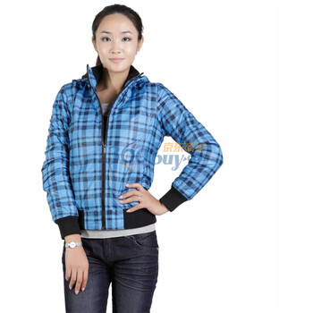 YISHION 以纯 秋装新款 女 带帽长袖 棉衣 外套10321088 249元 宝蓝色 XL