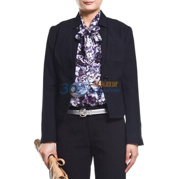 PEACEBIRD太平鸟沃克外套AE1050040 黑色 XL