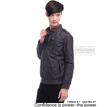 汤尼俊士(Tonyjeans)全棉皮膜休闲夹克1210304060-29 紫色 XL