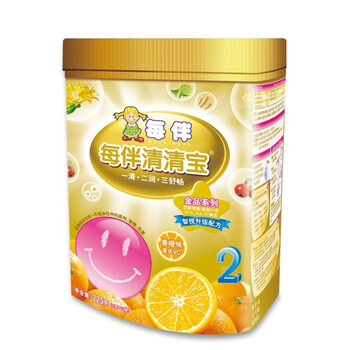 每伴金品幼儿清清宝 香橙味（12-36个月宝宝）2段小罐