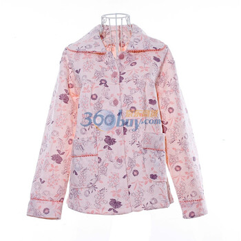 苏泽尔花儿芬芳夹层中厚女款家居服睡衣一套48033 杏粉 XL
