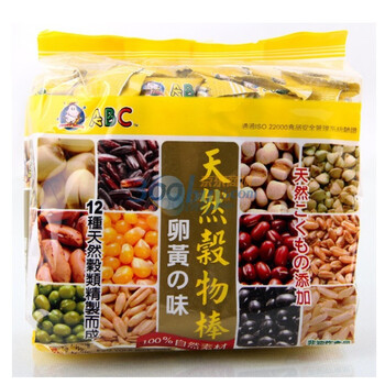 ABC牌天然谷物棒(海苔味)+ABC牌天然谷物棒(蛋黄味)袋装*2包 2种口味