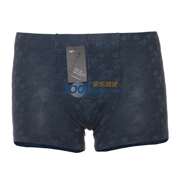 爱慕先生11SS 提花莫代尔中腰平角裤NS23811 深蓝色 190