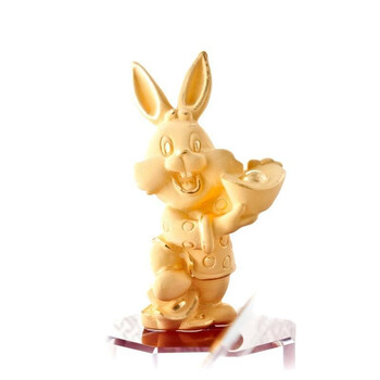 梦克拉 新年送礼龙年礼物24K999千足金黄金摆