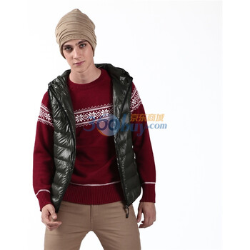 波司登2011新品秋羽绒服 男款时尚轻薄系列马夹 SR2139绿色190/104A(XXL)