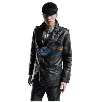 圣迪奥sdeerhe 男装 冬 假两件休闲西装款棉服 0472363 黑色 XXL