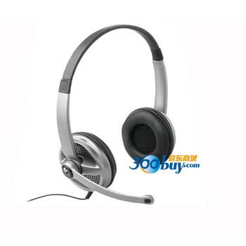 罗技（Logitech）闪亮银 耳机麦克风