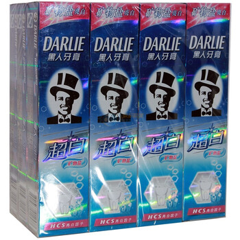 DARLIE黑人超白矿物盐牙膏90g*12