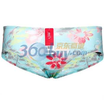 爱慕 imi’s爱美丽浪漫花低腰平角内裤IM23981 绿色 76