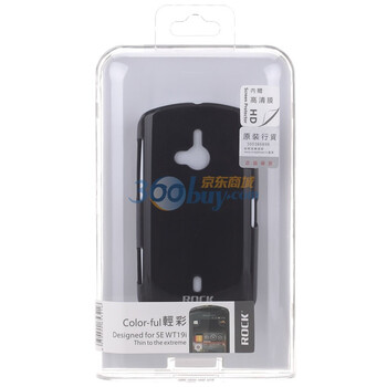 洛克（ROCK）Sony Ericsson 索爱 WT19i 裸壳 轻彩系列（黑色）