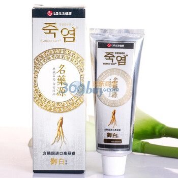 LG竹盐名药源御白牙膏130g