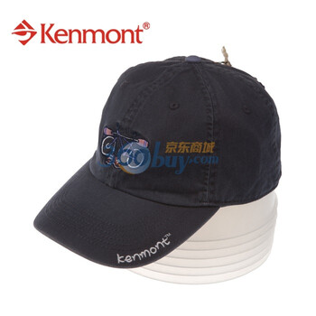 kenmont凯蒙特帽子春夏男士女士棒球帽子KM-0224 藏青色休闲棒球帽 单车图 藏青色 58
