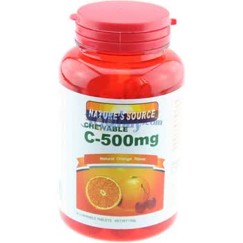 Natures Source自然源泉维C咀嚼片1500mg×90片×3瓶