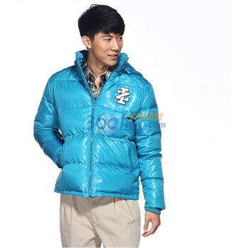 IZOD 90%白鸭绒涂层连帽休闲男士校园羽绒服 2061901403500绿色XXL(185/102A)