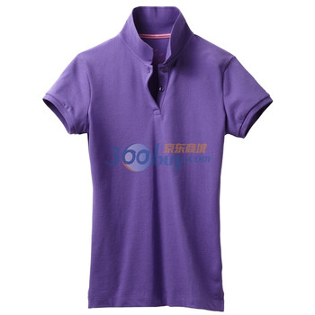 Giordano佐丹奴 Polo 女纤腰弹力粉嫩珠地Polo 01311001 紫罗兰 M