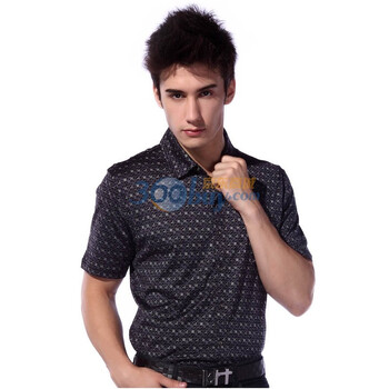 007MonteCarlo时尚商务短袖衬衣11SS00213100 黑色 XXL