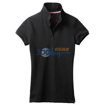 Giordano佐丹奴 Polo 女纤腰弹力粉嫩珠地Polo 01311001 黑色 M
