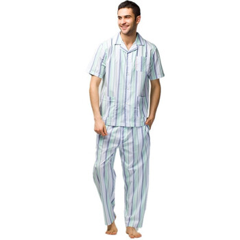 爱帝男士全棉家居服套装9095301301【买即送10元京券】 浅绿条纹 XXL