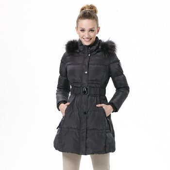 波司登 2011新款 羽绒服 女立领修身时尚中长款 BR2358 米色 185/104A(XXXL)