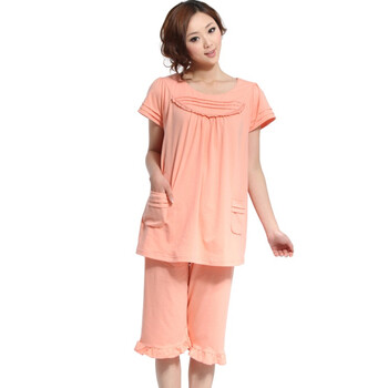 <em>孕妇装</em>百伶妈妈<em>夏装</em>孕妇家居服孕妇<em>睡衣</em>短款1