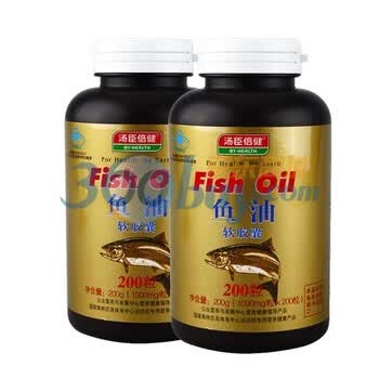汤臣倍健鱼油软胶囊 1000mg×200粒*2瓶
