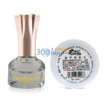 梵希陀MAX-MTM鲜花珐琅明色水晶亮油02 15ml+酷品卸甲巾32片