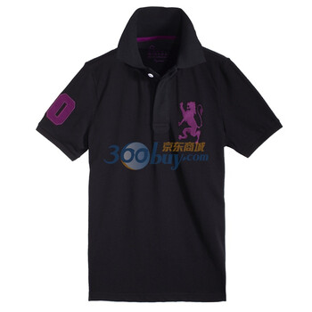 Giordano佐丹奴 Polo 男弹力狮王运动修身Polo 01010180 黑色 L
