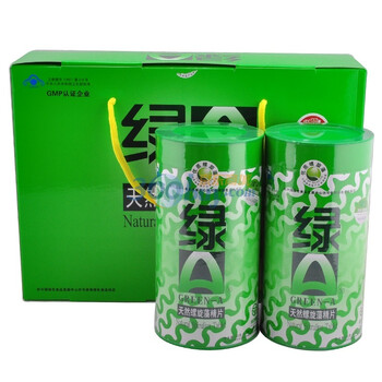 GREEN A 绿A天然螺旋藻精片(礼盒装)600片共300克（0.5g*12片*25袋*2筒）