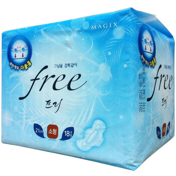 宝笑美BOSOMI韩国原装进口MAGIX FREE超薄型18片装