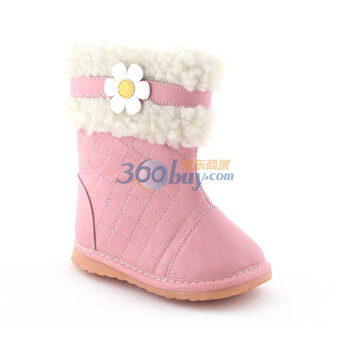 小蓝羊 叫叫鞋 秋冬新品 女童鞋 SQ-C10901 粉色 24
