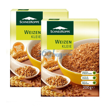 德国原装进口Schneekoppe诗尼坎普麦麸片200g*2盒组合