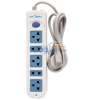 美的（Midea)M8系列 M8C23L1.8-A1 2位2孔3位3孔线长1.8米 软包装