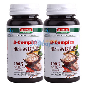 汤臣倍健维生素B族片 550mg*100片*2瓶