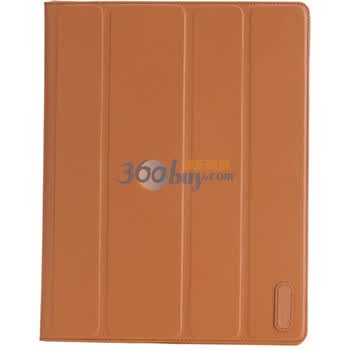 悠果（YOGO）Thinbook 纤薄 ipad2超薄真皮保护套 唤醒功能 棕色